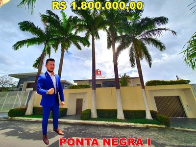 Condomínio Ponta Negra I, Casa Duplex com 4 suítes, Piscina, Bairro Ponta Negra Manaus
