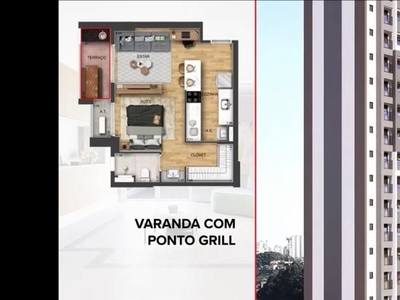 Apartamento em Centro, Campinas/SP de 46m² 1 quartos à venda por R$ 549.000,00