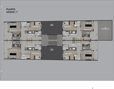 Apartamento em Centro, Diadema/SP de 44m² 2 quartos à venda por R$ 298.000,00