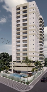 Apartamento em Vila Atlantica, Mongaguá/SP de 76m² 2 quartos à venda por R$ 499.000,00