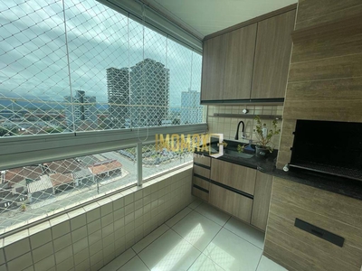 Apartamento em Vila Guilhermina, Praia Grande/SP de 85m² 2 quartos à venda por R$ 599.000,00