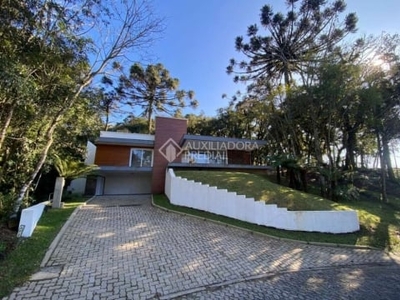 Casa em condomínio fechado com 3 quartos à venda na dos papagaios, 604, centro, canela, 345 m2 por r$ 3.000.000