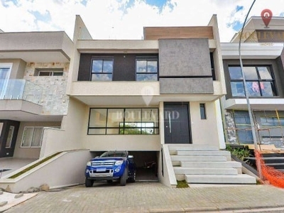 Casa nova no boulevard previllege, com 3 suítes à venda, 312 m² por r$ 2.400.000 - uberaba - curitiba/pr