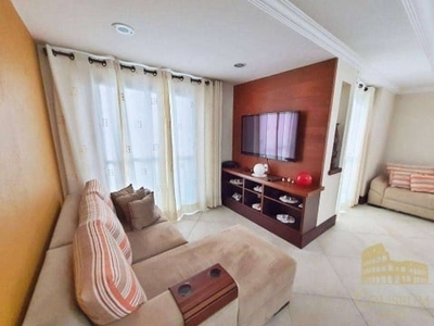 Cobertura com 3 dormitórios à venda, 254 m² por r$ 1.150.000,00 - solemar - praia grande/sp