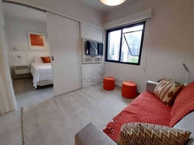 Flat disponível para locação no ninety hotel, com 33m², 1 dormitório e 1 vaga de garagem