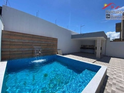 Sobrado maravilhoso com 4 dormitórios e piscina à venda por r$ 1.200.000 - cibratel i - itanhaém/sp