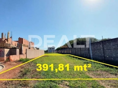 Terreno à venda, 391 m² por r$ 325.000,00 - jardim do jatobá - hortolândia/sp
