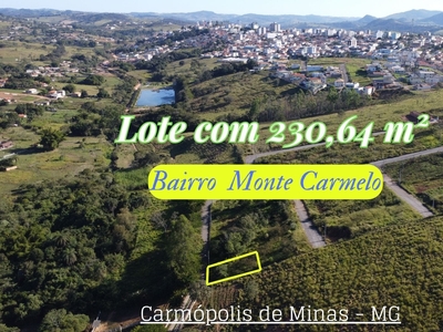 Terreno em Monte Carmelo, Carmópolis De Minas/MG de 10m² à venda por R$ 50.000,00