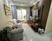 Apartamento à venda com 2 quartos, 1 suíte, varanda, área de lazer completa por R$ 550.000