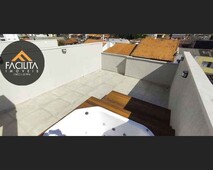 Cobertura com 2 dormitórios (1 suíte) à venda, 55 m² por R$ 575.000 - Vila Pires - Santo A