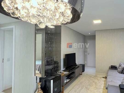 Apartamento de luxo decorado e mobiliado para aluguel, 82 m2, 02 suítes, lazer completo e