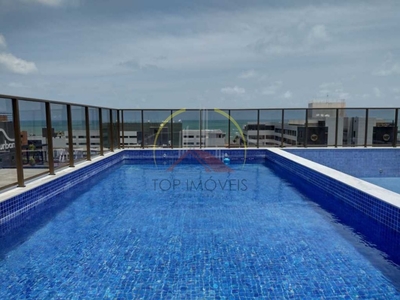 Em Tambaú, apto estilo loft, 48m², prédio com elevador, área de lazer, excelente localização, próximo da praia