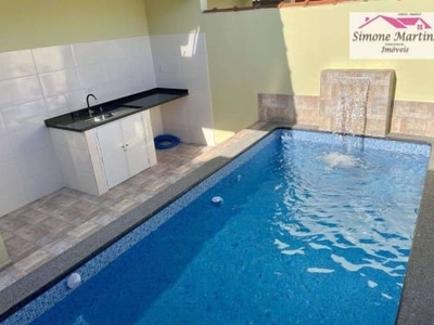 Casa com 2 dormitórios à venda, 90 m² por r$ 305.000,00 - santa eugênia - mongaguá/sp