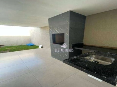 Casa com 3 dormitórios à venda, 95 m² por r$ 450.000,00 - novo mundo - uberlândia/mg