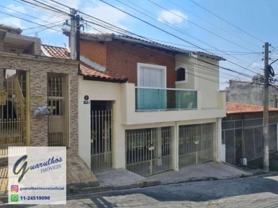 Casa com 3 dormitórios para alugar, 150 m² por r$ 2.500,00/mês - jardim do papai - guarulhos/sp