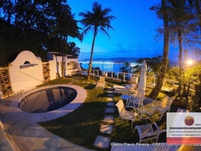 Casa com 5 dormitórios à venda, 411 m² por r$ 7.500.000,00 - praia da enseada - tortugas - guarujá/sp