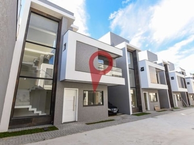 Casa em condomínio fechado com 3 quartos à venda na rua david tows, 350, xaxim, curitiba, 153 m2 por r$ 949.000