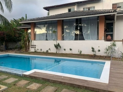 Casa em condomínio fechado com 4 quartos para alugar na avenida praia de pajussara, s/n, vilas do atlantico, lauro de freitas, 350 m2 por r$ 11.000