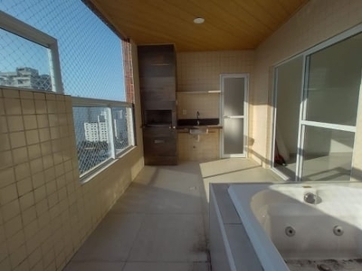 Cobertura com 2 dormitórios à venda, 200 m² por r$ 780.000,00 - vila guilhermina - praia grande/sp