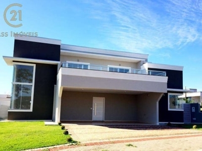 Casa para locação em londrina, gleba palhano, com 3 suítes, com 270 m², sun lake residence