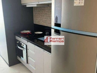 Studio com 1 dormitório para alugar, 29 m² por r$ 3.200,00/mês - jardim maia - guarulhos/sp