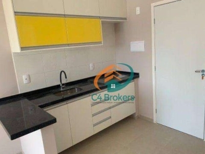 Studio com 1 dormitório para alugar, 40 m² por r$ 2.500,00/mês - vila galvão - guarulhos/sp