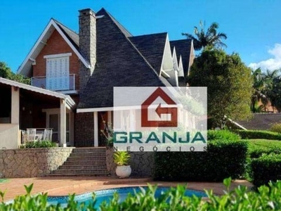 Casa com 4 dormitórios, 550 m² - venda por r$ 4.400.000,00 ou aluguel por r$ 24.000,00/mês - granja viana – são paulo ii - cotia/sp