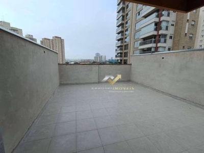 Cobertura com 2 dormitórios à venda, 90 m² por r$ 540.600,00 - vila pires - santo andré/sp