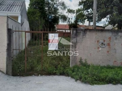 Terreno à venda na rua adalberto de andrade, maria antonieta, pinhais por r$ 330.000