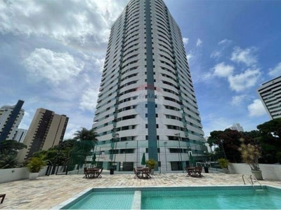 Vendo moura dubeux | apartamento 4 quartos três suites - 188 m² - parnamirim - reformado - acabamento padrão