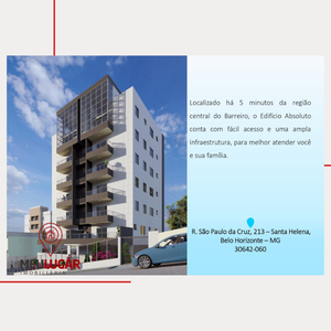 Apartamento em Barreiro, Belo Horizonte/MG de 84m² 3 quartos à venda por R$ 544.000,00