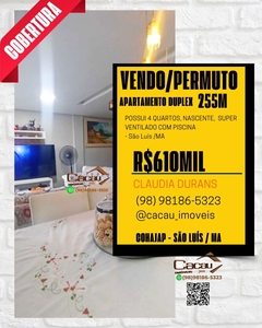 Apartamento em Cohajap, São Luís/MA de 10m² 4 quartos à venda por R$ 609.000,00