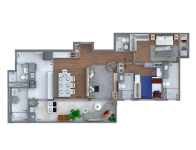 Apartamento em Tatuapé, São Paulo/SP de 106m² 3 quartos à venda por R$ 1.169.000,00