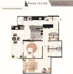 Apartamento em Vila Caiçara, Praia Grande/SP de 76m² 2 quartos à venda por R$ 480.118,16