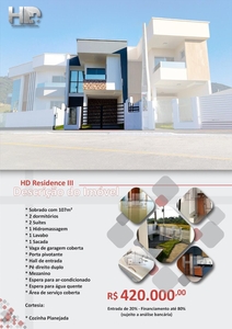 Casa em Forquilhas, São José/SC de 106m² 2 quartos à venda por R$ 419.000,00