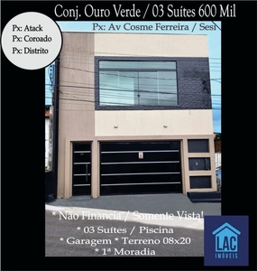 Casa em Novo Aleixo, Manaus/AM de 320m² 3 quartos à venda por R$ 600.000,00