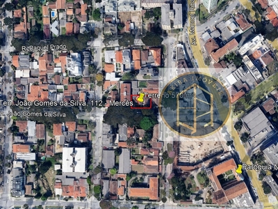 Terreno em Mercês, Curitiba/PR de 570m² à venda por R$ 1.187.000,00
