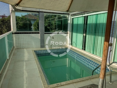 CASA QUADRIPLEX COM PISCINA E ELEVADOR A VENDA EM SANTOS NO EMBARÉ