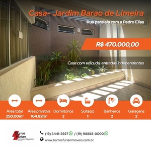 Casa - Limeira, SP no bairro Jardim Barão de Limeira