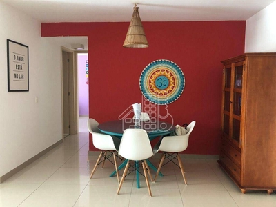 Apartamento em Itacoatiara, Niterói/RJ de 94m² 2 quartos para locação R$ 3.300,00/mes