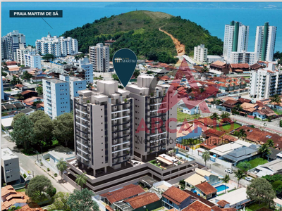 Apartamento em Martim de Sá, Caraguatatuba/SP de 50m² 1 quartos à venda por R$ 224.469,00