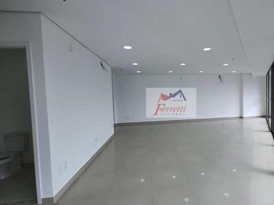 Sala-comercial com 71,79m² para locação em-Valongo-Santos-SP