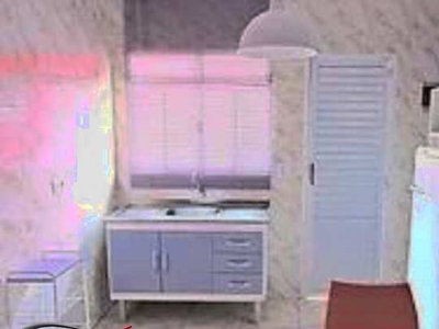 Studio - Locação - Mobiliado e com ar-condicionado - 35m², 1 Dormitório com sala, cozinha