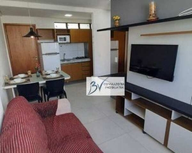 Apartamento 30 metros, andar alto mobiliado, predio novo, nascente, com lazer