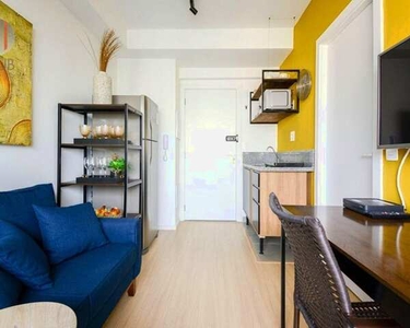 Apartamento com 1 dormitório mobiliado para alugar, 26 m² por R$ 3.200/mês - Vila Olímpia