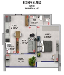 Apartamento com 1 dormitório para alugar, 38 m² por R$ 2.920,00/mês - Edifício Residencial