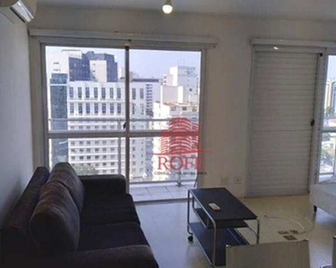 Apartamento com 1 dormitório para alugar, 47 m² por R$ 4.350,00/mês - Moema - São Paulo/SP