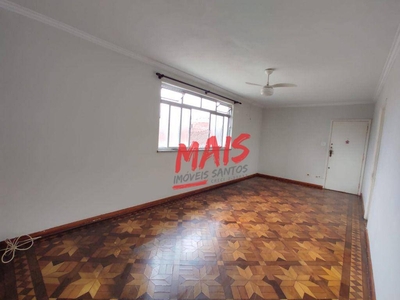 Apartamento em Boqueirão, Santos/SP de 130m² 3 quartos para locação R$ 2.900,00/mes