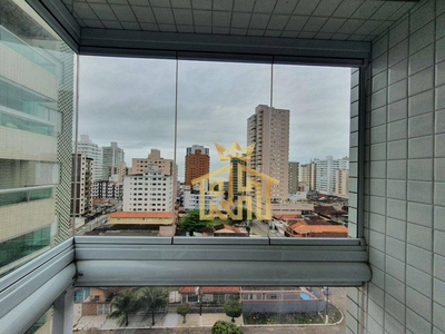 Apartamento em Campo da Aviação, Praia Grande/SP de 85m² 2 quartos para locação R$ 2.600,00/mes