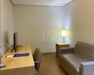 Flat com 1 dormitório para alugar, 44 m² por R$ 3.273,00/mês - Centro - Santo André/SP